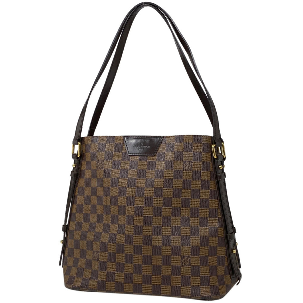 Louis Vuitton Cabas Rivington Shoulder Bag Damier Brown